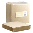 Quilted Dinner Napkins 1/4 Fold Brown, 400mm x 400mm, 2 Ply, Box of 8, 100Pack Napkins